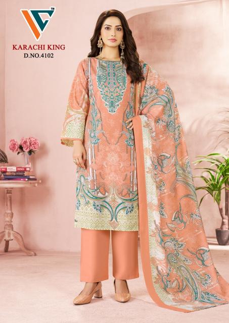 Vandana karachi king vol-41 non catalogue dress materials wholesale in surat